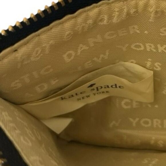 Kate Spade New York Black Glitterball Coin Purse with Keyring - Picture 9 of 9